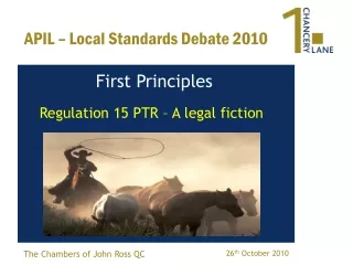 APIL – Local Standards Debate 2010