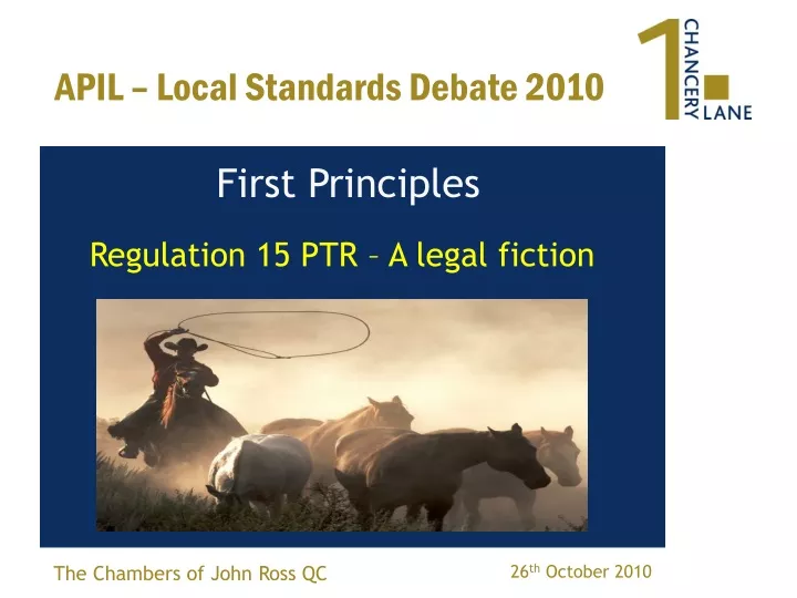 apil local standards debate 2010