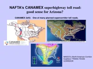 NAFTA’s CANAMEX  superhighway toll road: good sense for Arizona?