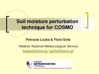 Soil moisture perturbation technique for COSMO