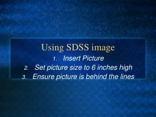 Using SDSS image