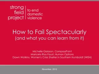 How to Fail Spectacularly (and what you can learn from it)