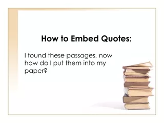 How to Embed Quotes: