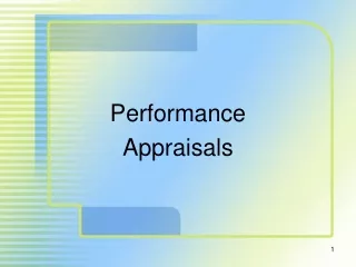 Performance  Appraisals