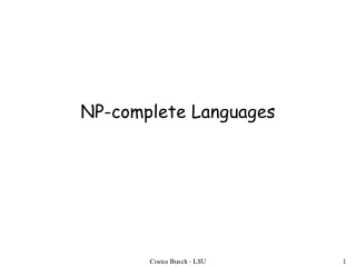 NP-complete Languages