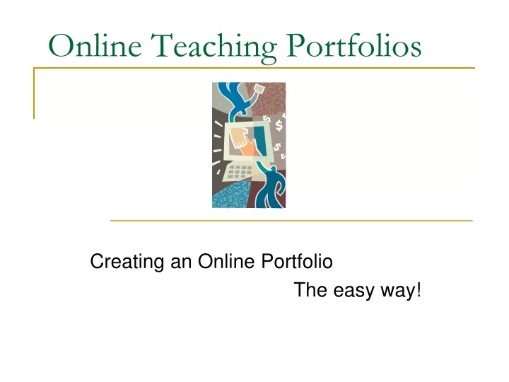 online teaching portfolios