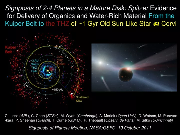 signposts of 2 4 planets in a mature disk spitzer
