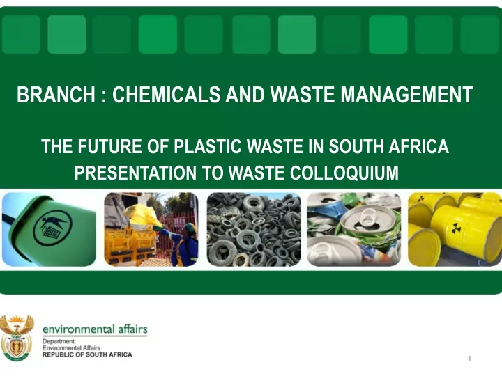 branch chemicals and waste management the future of plastic waste in south africa