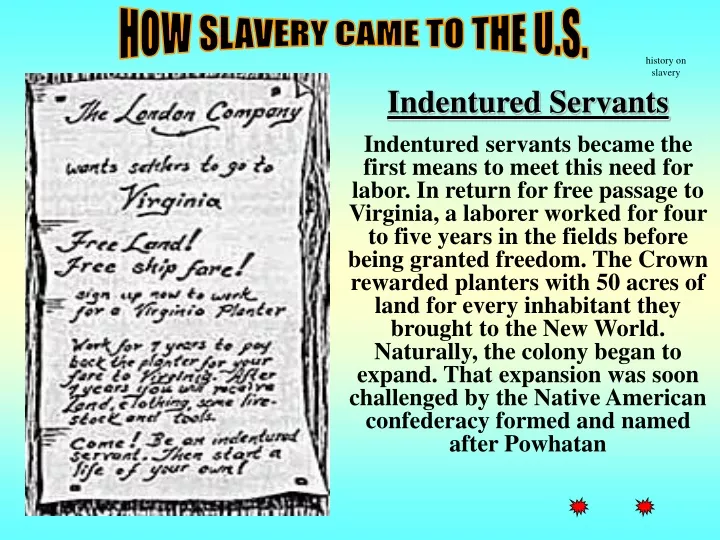 history on slavery