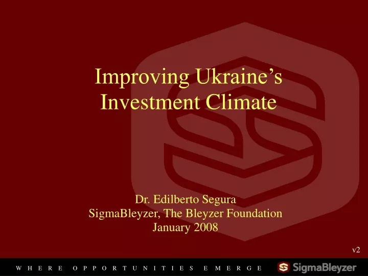 improving ukraine s investment climate