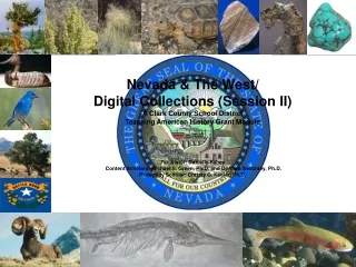 Nevada &amp; The West/ Digital Collections (Session II) A Clark County School District