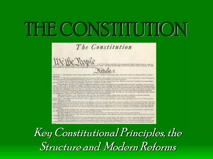 the constitution