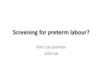 Screening for Preterm Labor: Strategies and Recommendations - slide 1