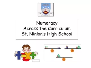 Numeracy  Across the Curriculum St. Ninian’s High School