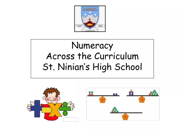 numeracy across the curriculum st ninian s high