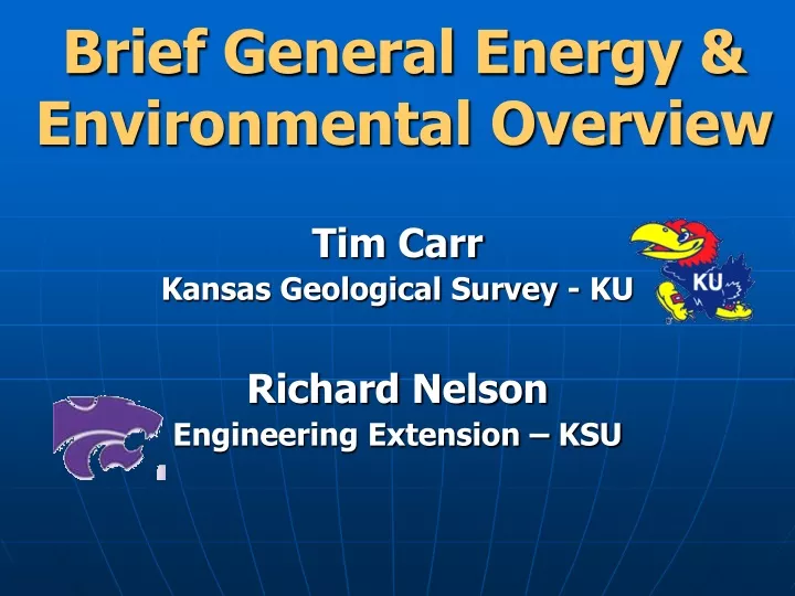 brief general energy environmental overview