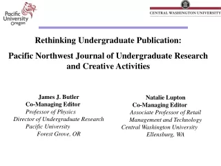 Rethinking Undergraduate Publication: