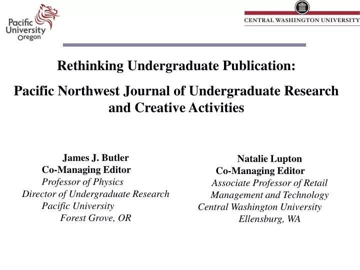 rethinking undergraduate publication pacific