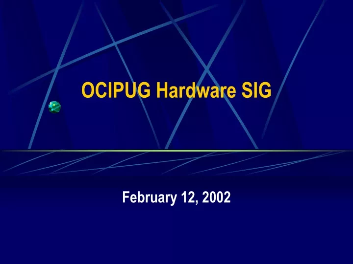 ocipug hardware sig