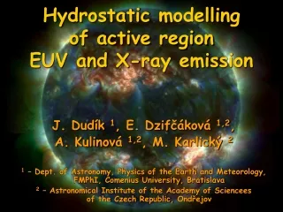 Hydrostatic  model ling           of active region EUV  and X-ray  emis sion