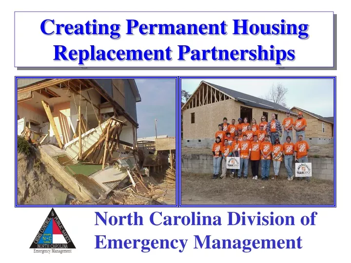 creating permanent housing replacement