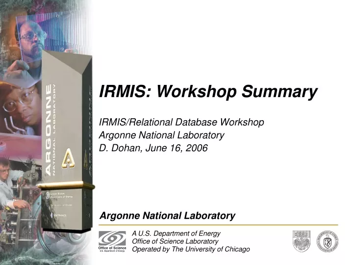 irmis workshop summary