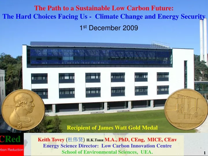 the path to a sustainable low carbon future