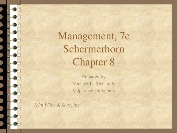 management 7e schermerhorn chapter 8