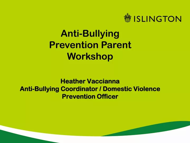 heather vaccianna anti bullying coordinator domestic violence prevention officer