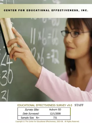 EDUCATIONAL EFFECTIVENESS SURVEY v9.0