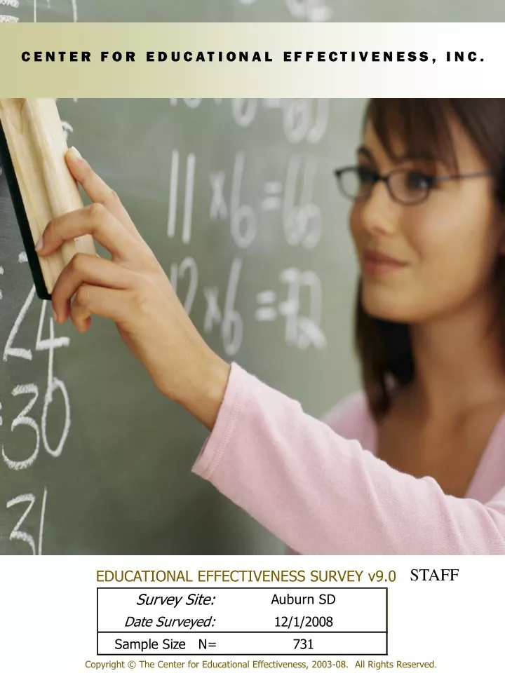 educational effectiveness survey v9 0