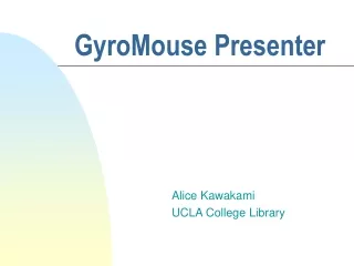 GyroMouse Presenter