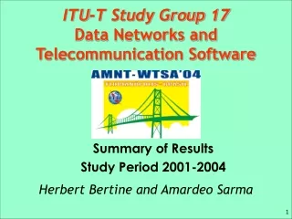 ITU-T Study Group  17 Data Networks and Telecommunication Software