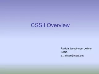 CSSII Overview