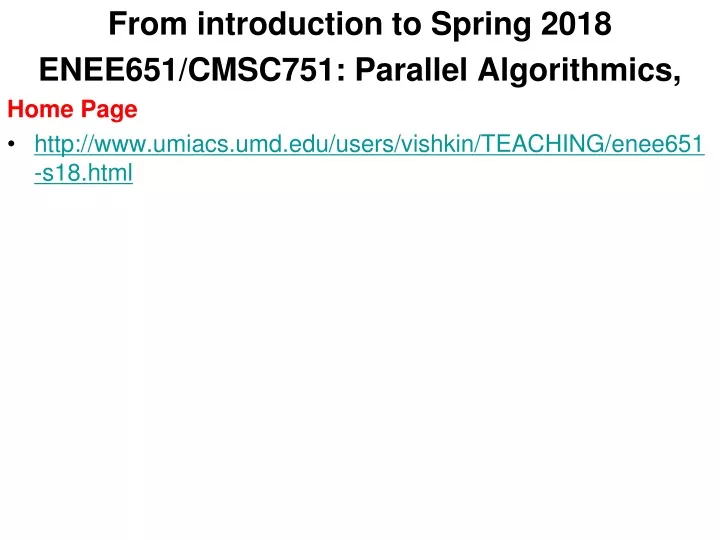 from introduction to spring 2018 enee651 cmsc751