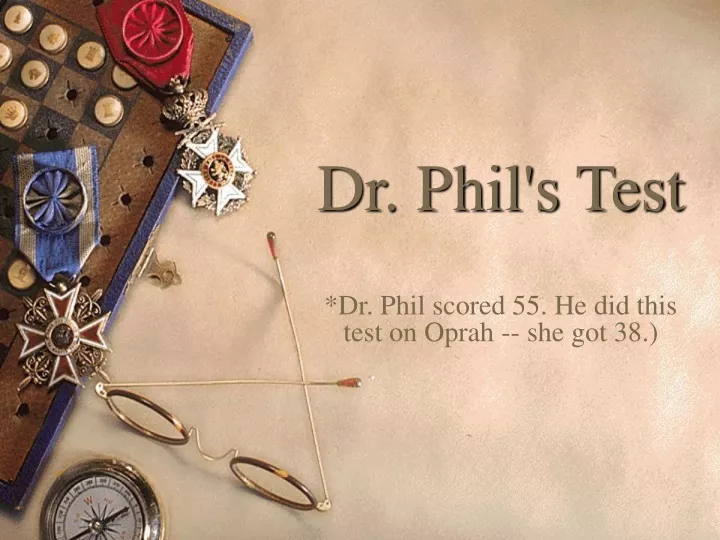 dr phil s test