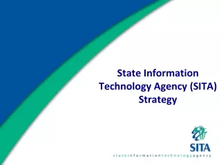 State Information Technology Agency (SITA) Strategy