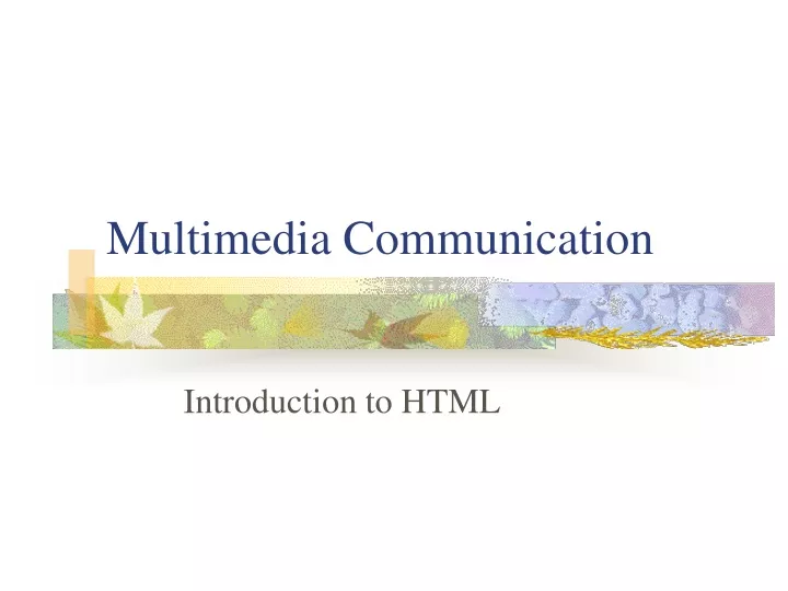multimedia communication