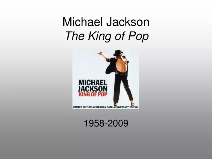 michael jackson the king of pop