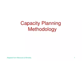 Capacity Planning Methodology