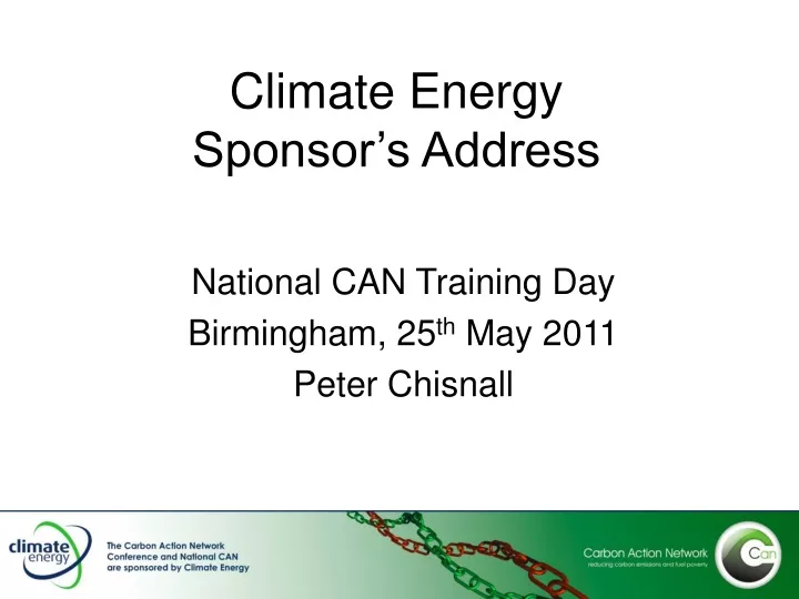 climate energy sponsor s address