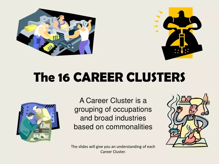 the 16 career clusters