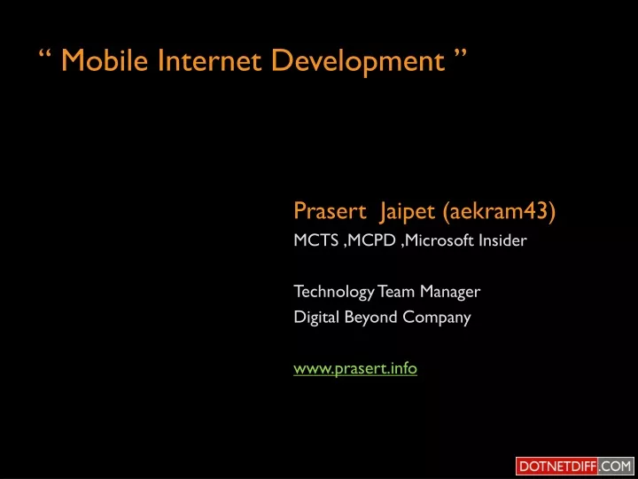 mobile internet development