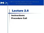 Procedure Calls in MIPS Assembly - slide 1