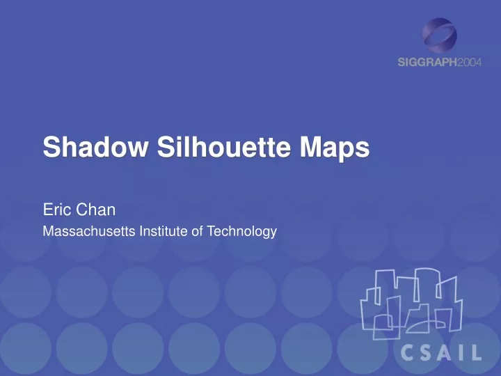 shadow silhouette maps