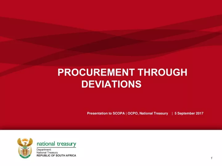 procurement through deviations