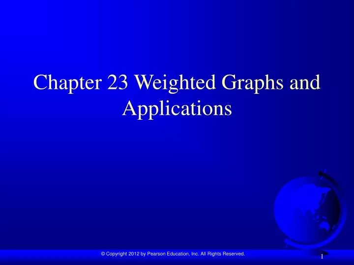 chapter 23 weighted graphs and applications