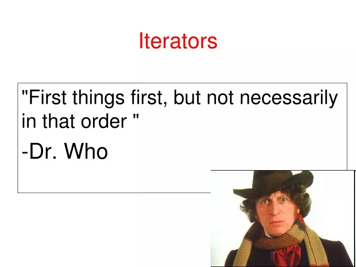 iterators