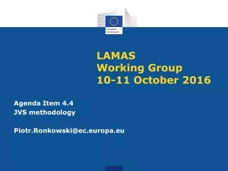 LAMAS  Working Group  10-11 October 2016