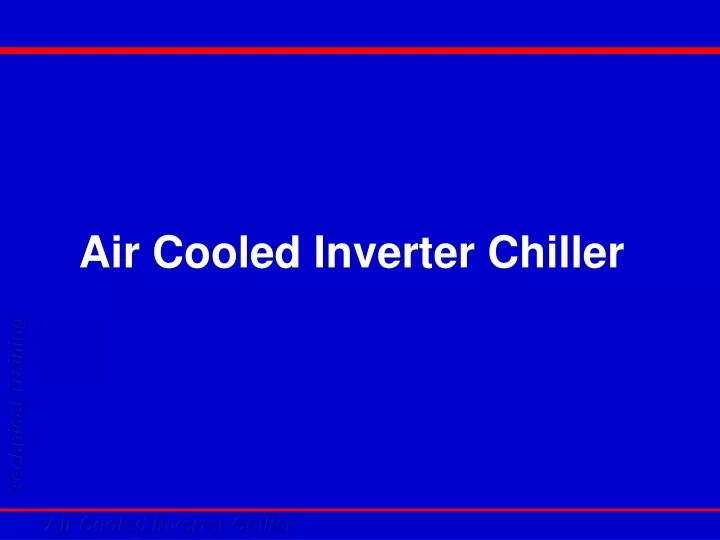 air cooled inverter chiller